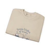 Cozy Winter Sweatshirt with 'Warm Wishes of Winter' Design