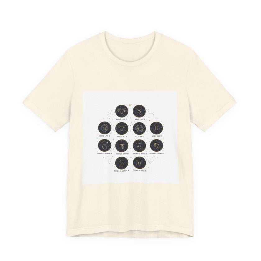 Zodiac Constellation Chart T-Shirt | Astrology Glyphs, Cosmic Map