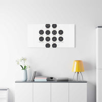 Zodiac Constellation Chart Canvas | Astrology Art Print, Metallic Galaxy