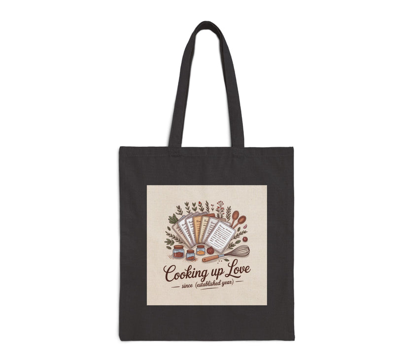 Cooking Up Love Cotton Canvas Tote Bag