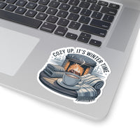 Cozy Winter Time Kiss-Cut Stickers - Perfect for Home Decor & Gifts