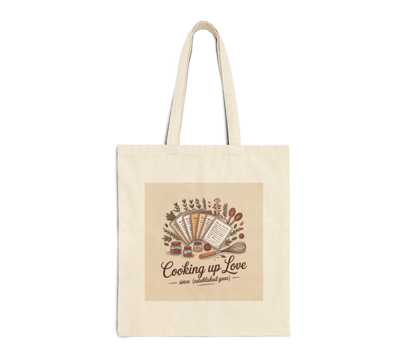 Cooking Up Love Cotton Canvas Tote Bag