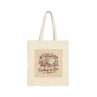Cooking Up Love Cotton Canvas Tote Bag