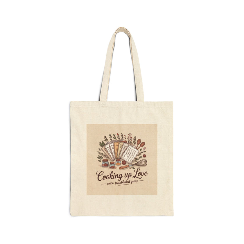 Cooking Up Love Cotton Canvas Tote Bag