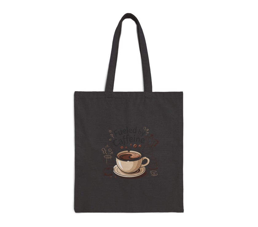 Fueled by Caffeine Cotton Canvas Tote Bag