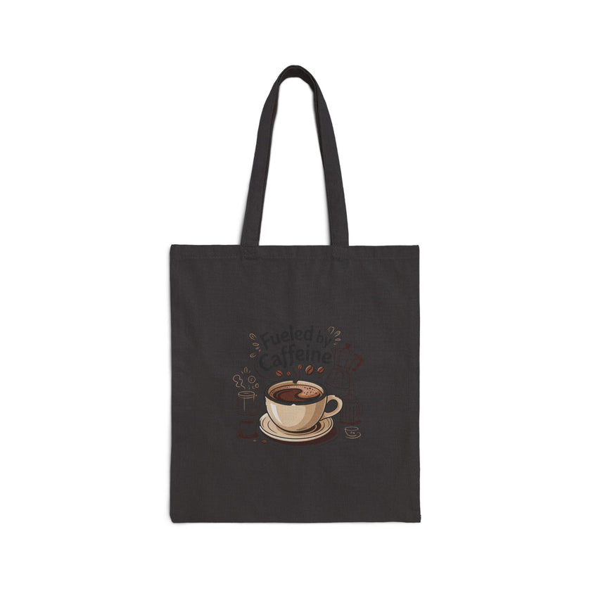 Fueled by Caffeine Cotton Canvas Tote Bag