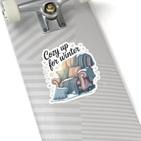 Cozy Winter Kiss-Cut Stickers - Perfect for Seasonal Decor and Gifting