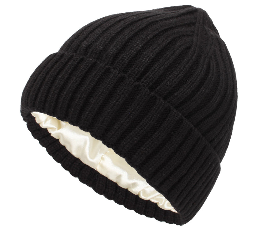 New Satin Warm Wool Hat Men And Women