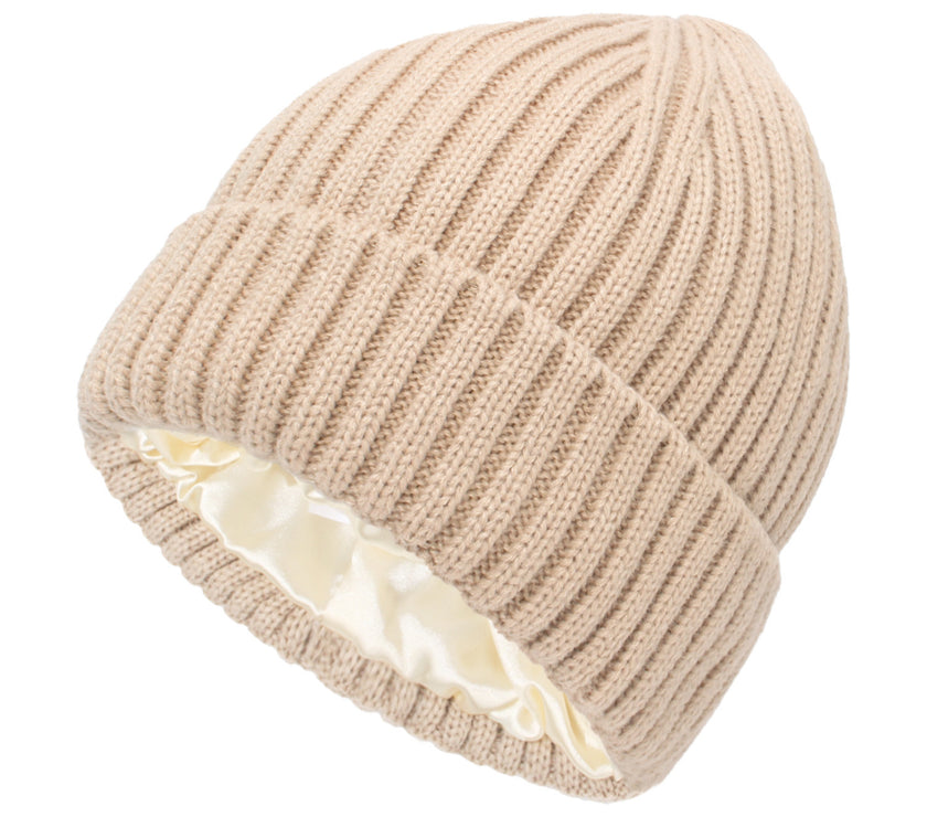 New Satin Warm Wool Hat Men And Women
