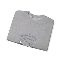 Cozy Winter Sweatshirt with 'Warm Wishes of Winter' Design