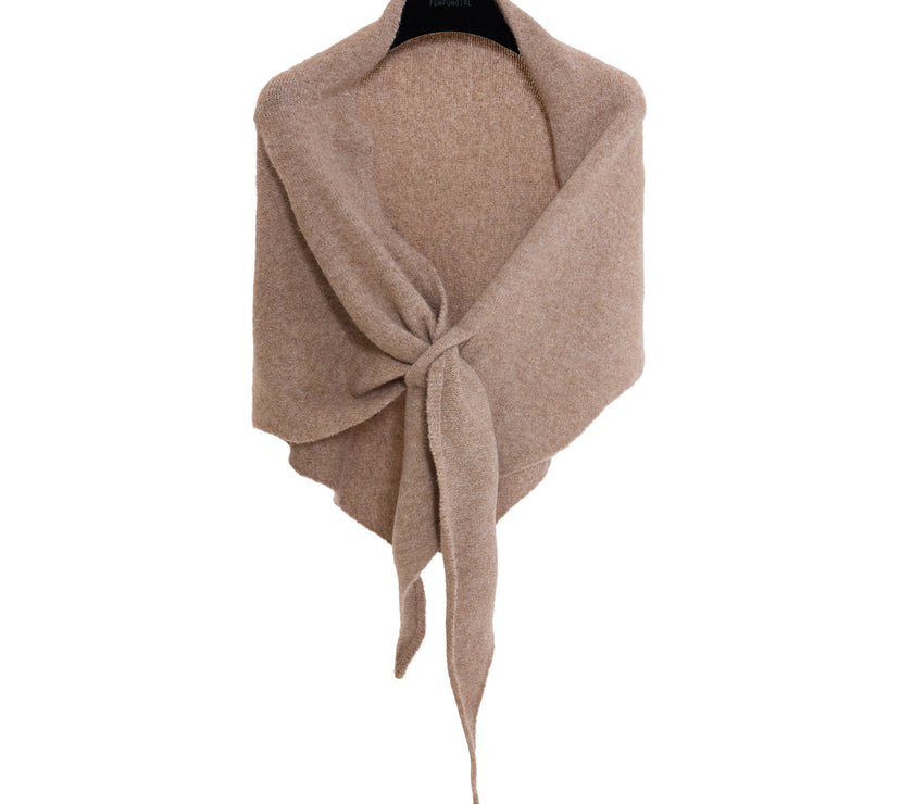 Winter Triangular Shawl INS Solid Color Soft Thickened Knitted Neck Wrap Korean Version Warm Shawl For Women