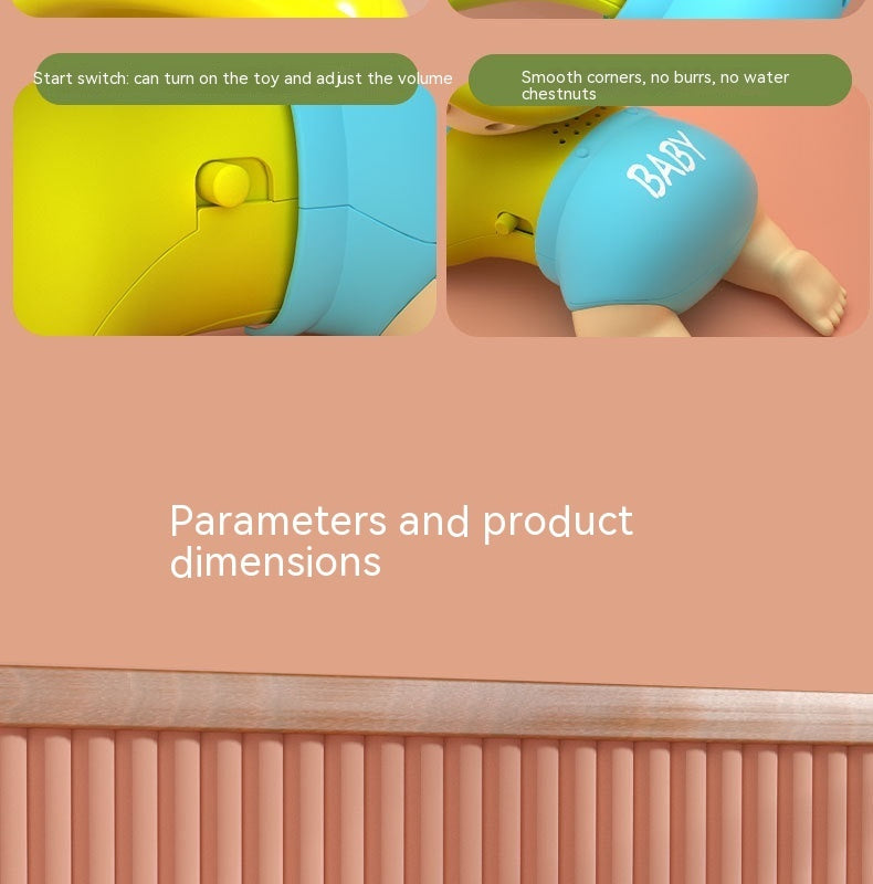 Children's Head-up Training 6 Months Music 1-year-old Coax Doll Learning Crawling Toys