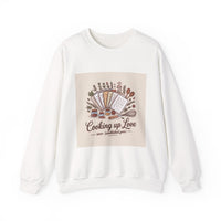 Cooking Up Love Sweatshirt | Cozy Unisex Crewneck for Food Lovers