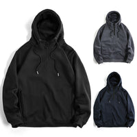 Men's Loose Casual Solid Color Hoodie