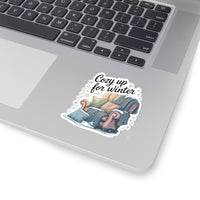 Cozy Winter Kiss-Cut Stickers - Perfect for Seasonal Decor and Gifting