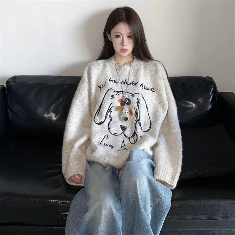 Casual Loose Sweater Top Women