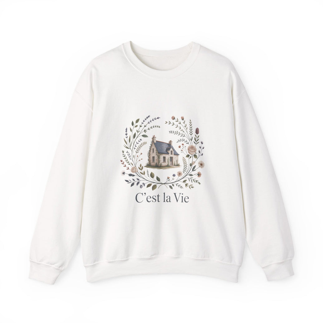 C'est La Vie Crewneck Sweatshirt - Cozy Unisex Fashion for Everyday Wear