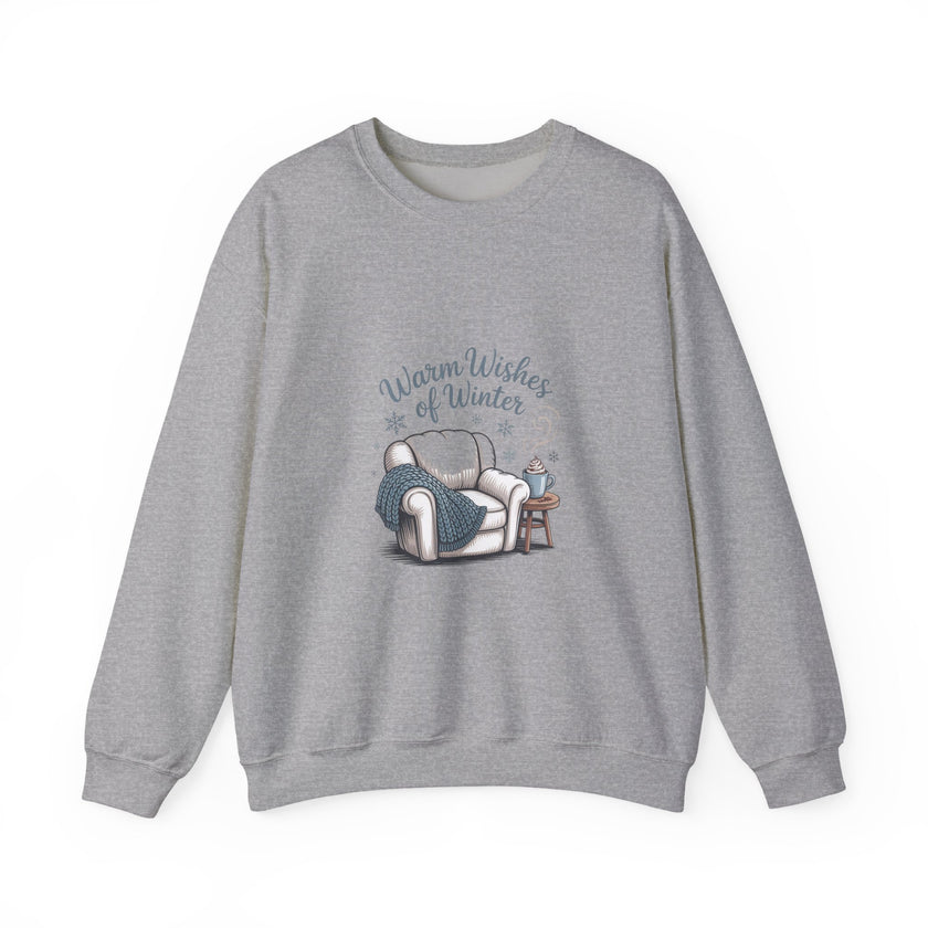 Cozy Winter Sweatshirt with 'Warm Wishes of Winter' Design