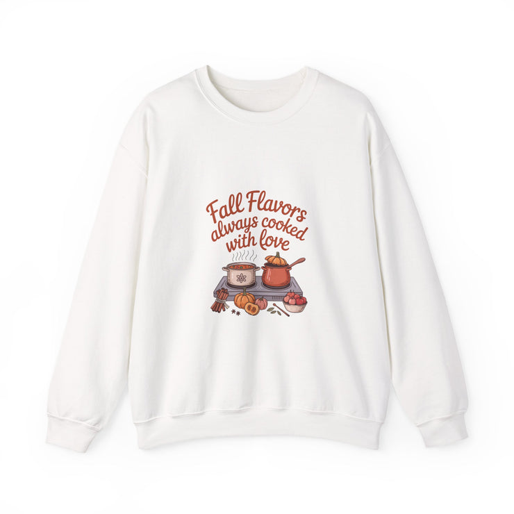 Fall Flavors Crewneck Sweatshirt - Always Cooked with Love