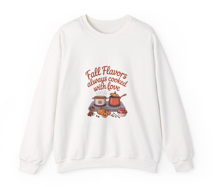 Fall Flavors Crewneck Sweatshirt - Always Cooked with Love