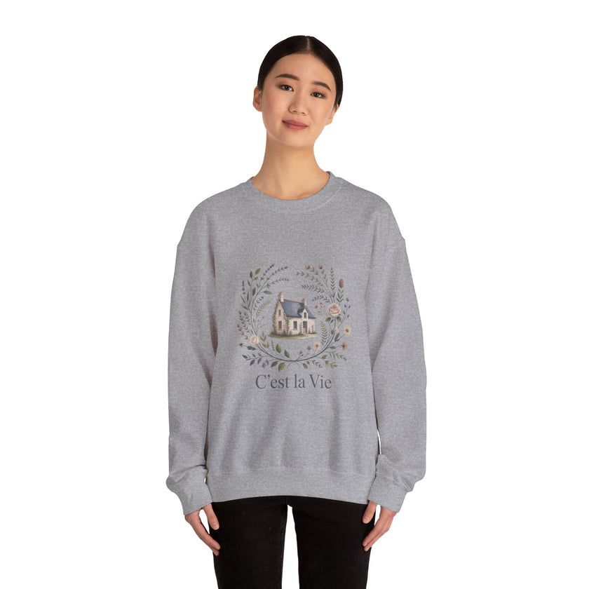 C'est La Vie Crewneck Sweatshirt - Cozy Unisex Fashion for Everyday Wear