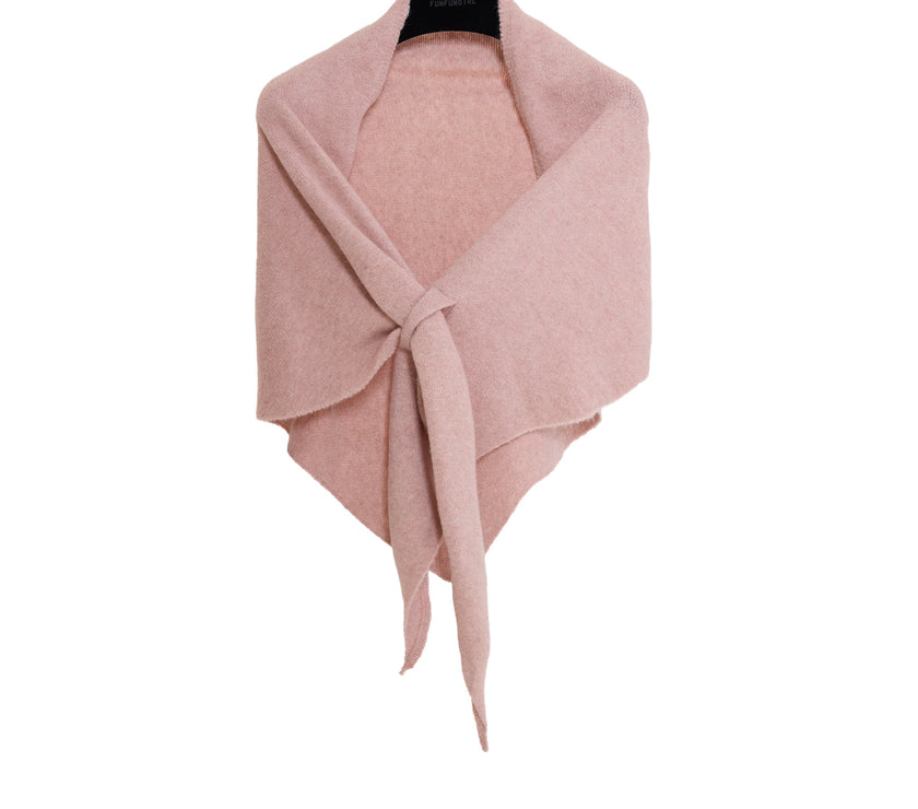 Winter Triangular Shawl INS Solid Color Soft Thickened Knitted Neck Wrap Korean Version Warm Shawl For Women