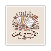 Cooking Up Love Stickers - Perfect for Foodies and Home Chefs