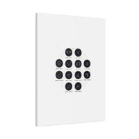 Zodiac Constellation Chart Canvas | Astrology Art Print, Metallic Galaxy