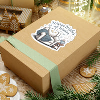 Winter Warmth Kiss-Cut Stickers - Cozy Home Decor for Holiday Spirit
