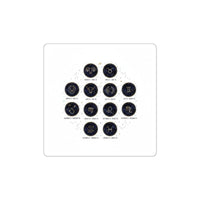 Zodiac Constellation Circle Kiss-Cut Stickers | Astrological, Metallic Accent