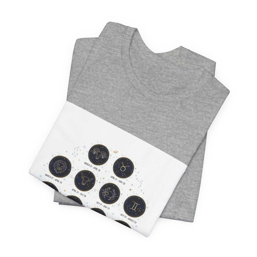 Zodiac Constellation Chart T-Shirt | Astrology Glyphs, Cosmic Map