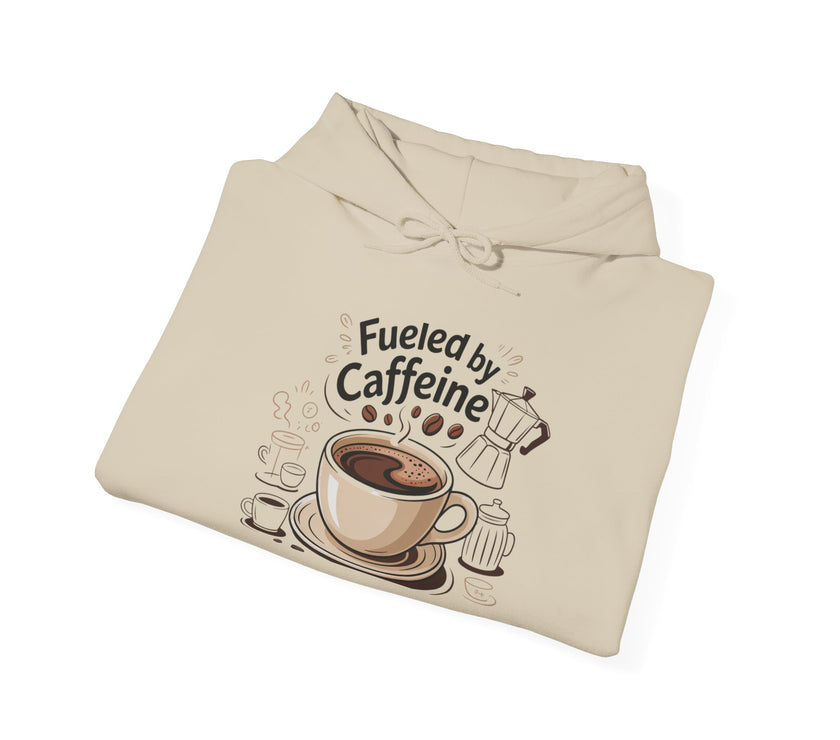 Caffeine Lover's Hoodie - Fueled by Caffeine Sweatshirt
