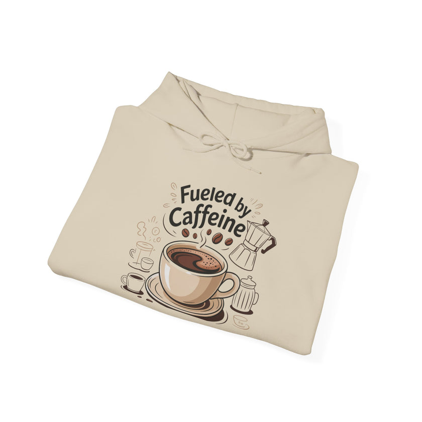Caffeine Lover's Hoodie - Fueled by Caffeine Sweatshirt