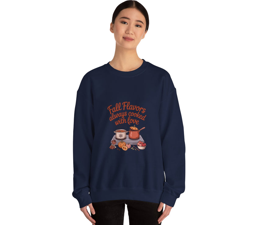 Fall Flavors Crewneck Sweatshirt - Always Cooked with Love