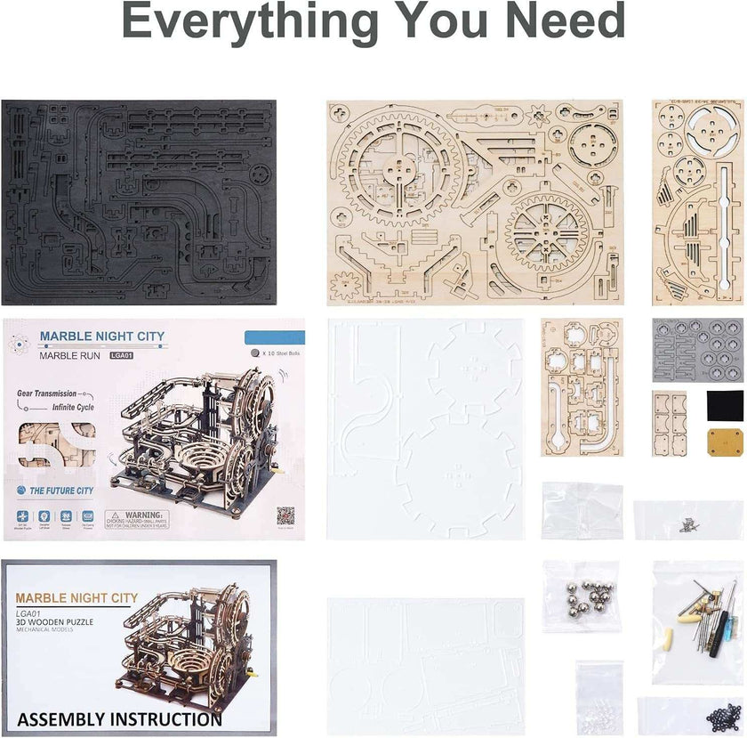 Marble Night City Wooden Puzzle