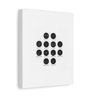 Zodiac Constellation Chart Canvas | Astrology Art Print, Metallic Galaxy