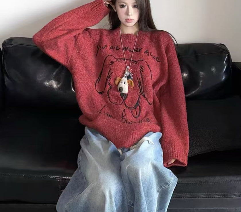 Casual Loose Sweater Top Women