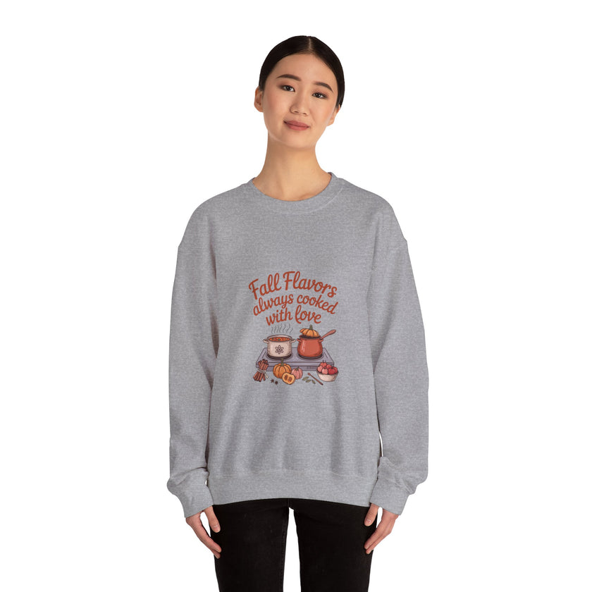 Fall Flavors Crewneck Sweatshirt - Always Cooked with Love