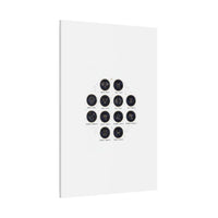 Zodiac Constellation Chart Canvas | Astrology Art Print, Metallic Galaxy