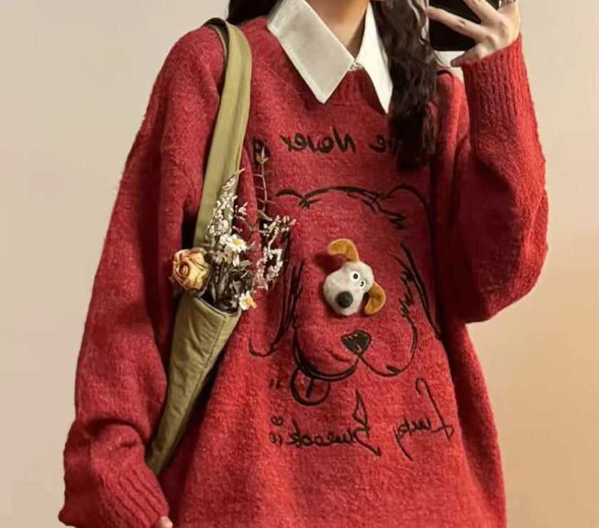 Casual Loose Sweater Top Women