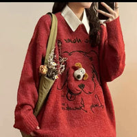 Casual Loose Sweater Top Women