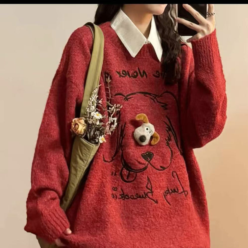 Casual Loose Sweater Top Women