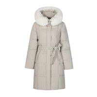 Big Fur Collar Women's Mid-length Winter Loose Korean Style Padded Down Jacket