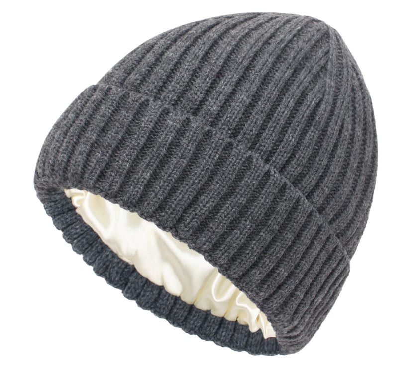 New Satin Warm Wool Hat Men And Women