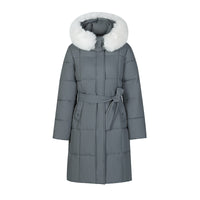 Big Fur Collar Women's Mid-length Winter Loose Korean Style Padded Down Jacket