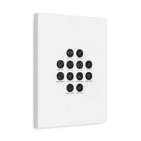 Zodiac Constellation Chart Canvas | Astrology Art Print, Metallic Galaxy