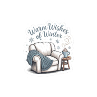 Winter Warmth Kiss-Cut Stickers - Cozy Home Decor for Holiday Spirit