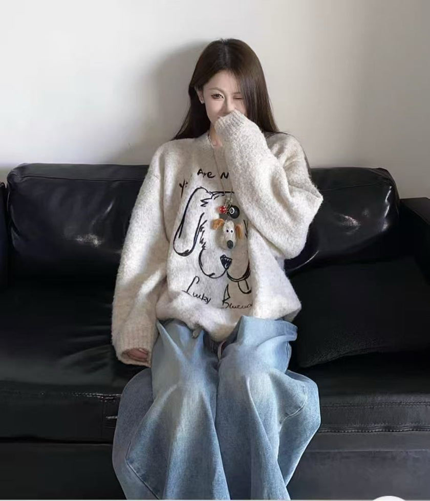 Casual Loose Sweater Top Women