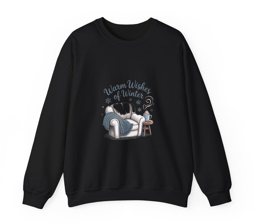 Cozy Winter Sweatshirt with 'Warm Wishes of Winter' Design