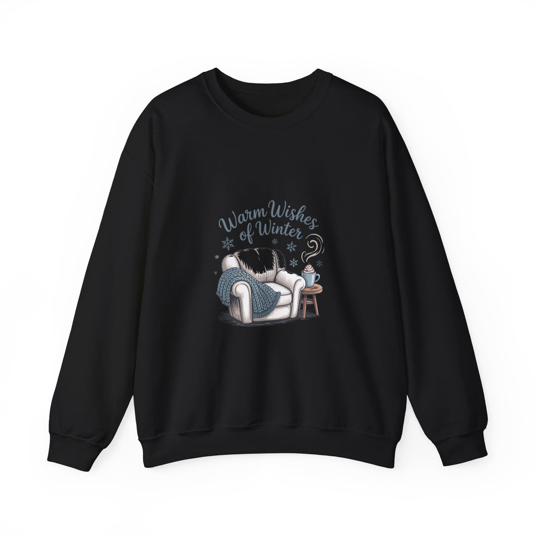 Cozy Winter Sweatshirt with 'Warm Wishes of Winter' Design